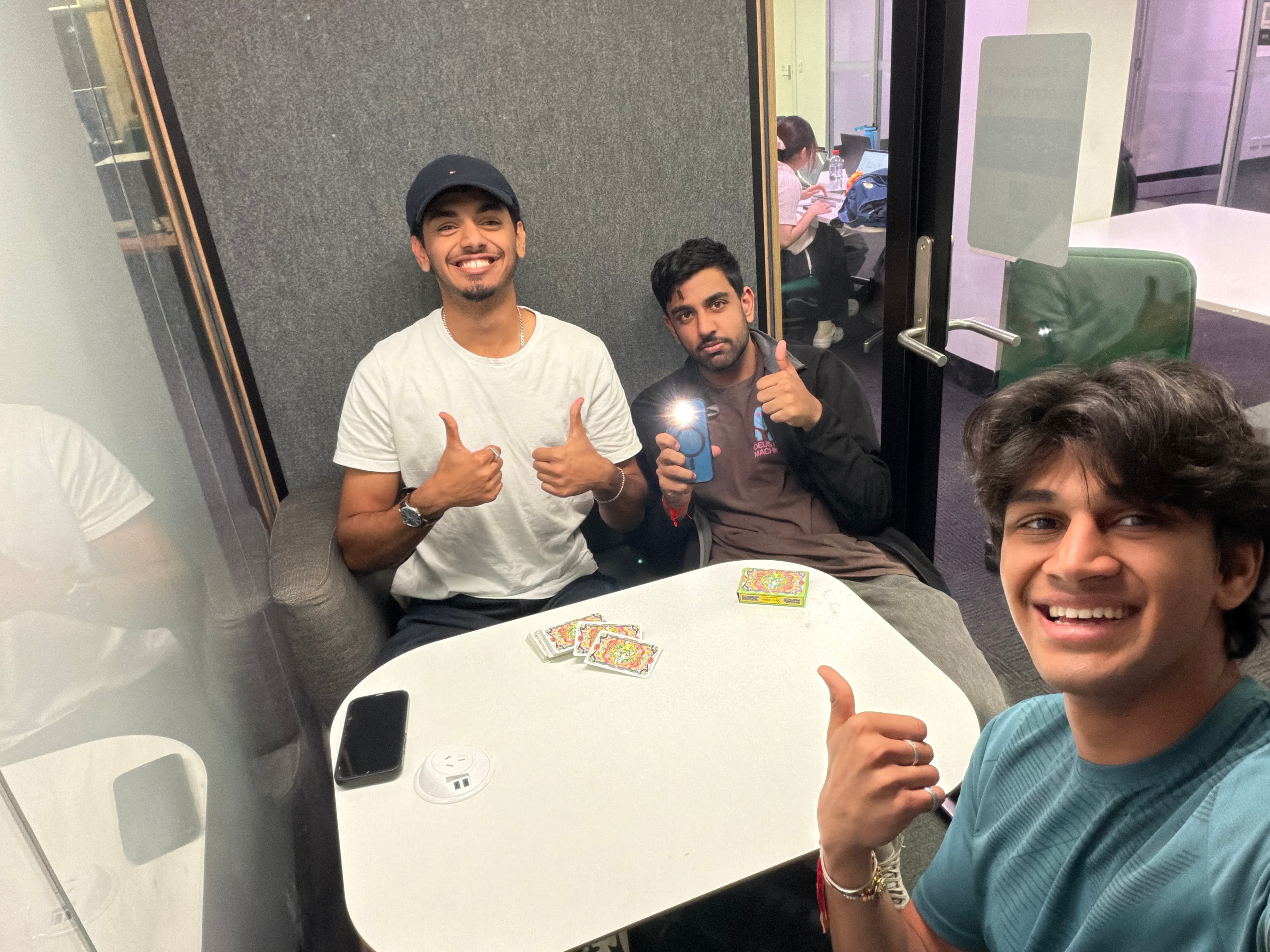 Three up three down match