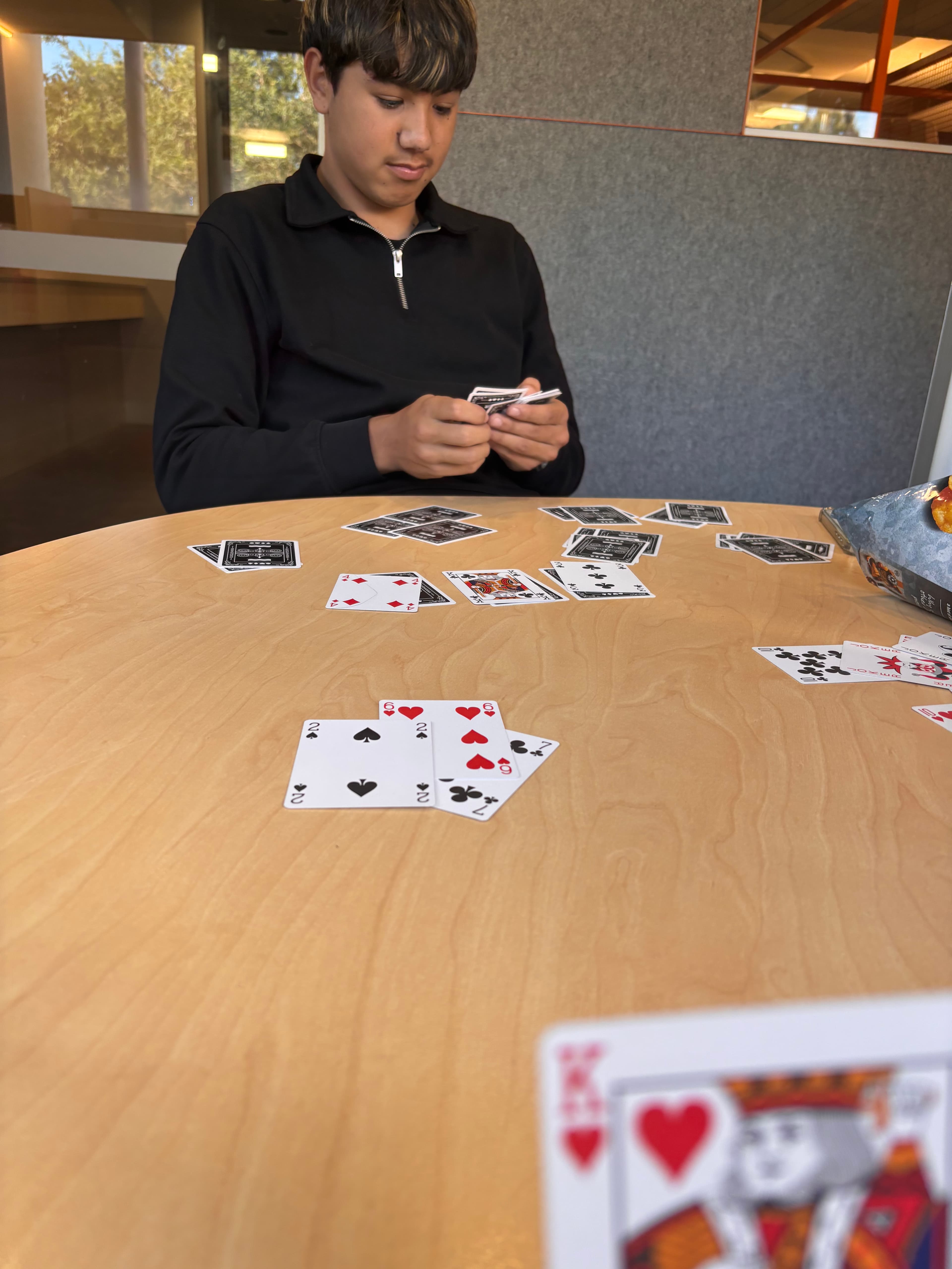 Three up three down match